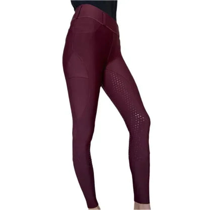 Women’s Full Seat Silicone Equestrian Breeches – Anti-Pilling Riding Tights for Comfort & Grip .Ghoddosh

