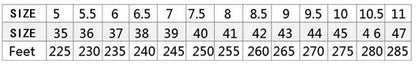 Instructions on how to measure foot length for shoe size determination with illustrations and a chart. @ ghoddosh.com
