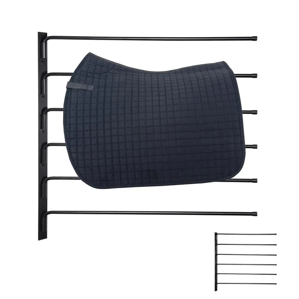 Saddle Rack Wall Mounted Horse Tack Storage , Swinging Blanket Rack