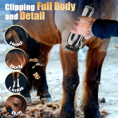Electric Horse Hair Clipper -  Animals Grooming Electric Trimmer @ ghoddosh.com