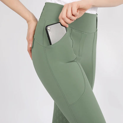 Western Full Seat  Horse Riding Tights with Pocket  - Ghoddosh