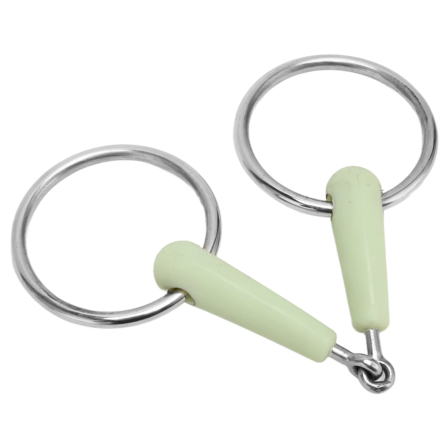 Horse Snaffle Bit Rubber Wrapped Stainless Steel Loose Ring