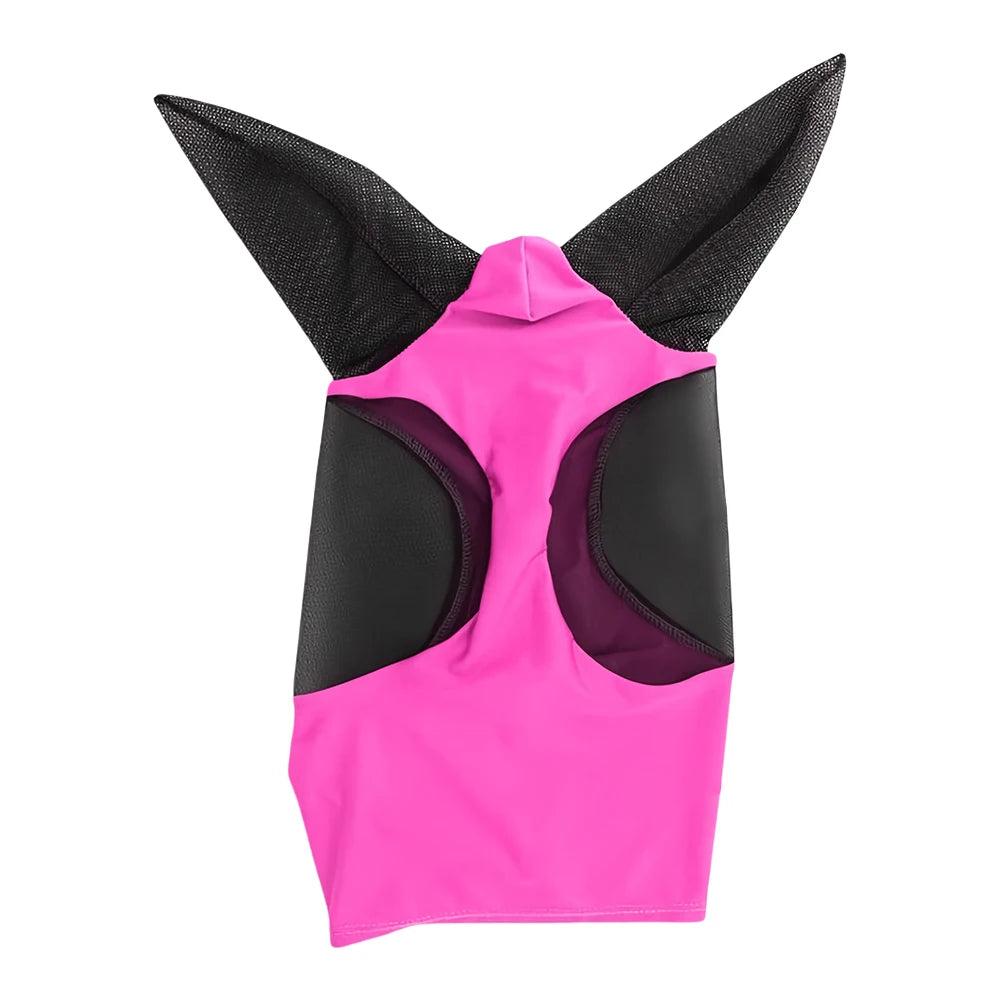 Anti Fly Stretchy Knitted Mesh Mask Breathable Anti Mosquito Mask Anti-Worms Horse Flying Mask Horse Riding Equestrian Equipment