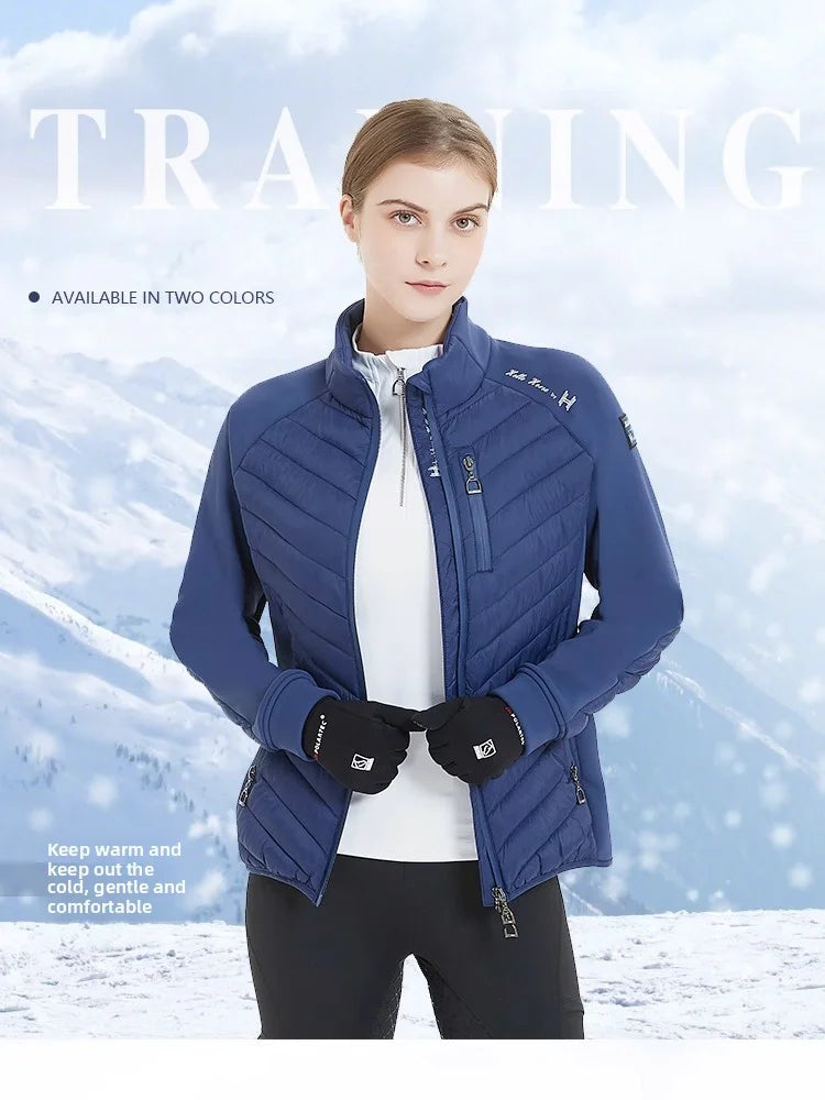 Hello Horse Unisex Equestrian  warm , Lightweight , Horse Riding Training Jacket With Stirrups Zip Shape @ ghoddosh.com