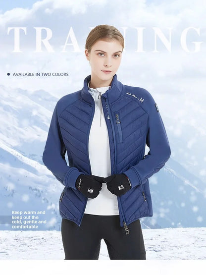 Hello Horse Unisex Equestrian  warm , Lightweight , Horse Riding Training Jacket With Stirrups Zip Shape @ ghoddosh.com