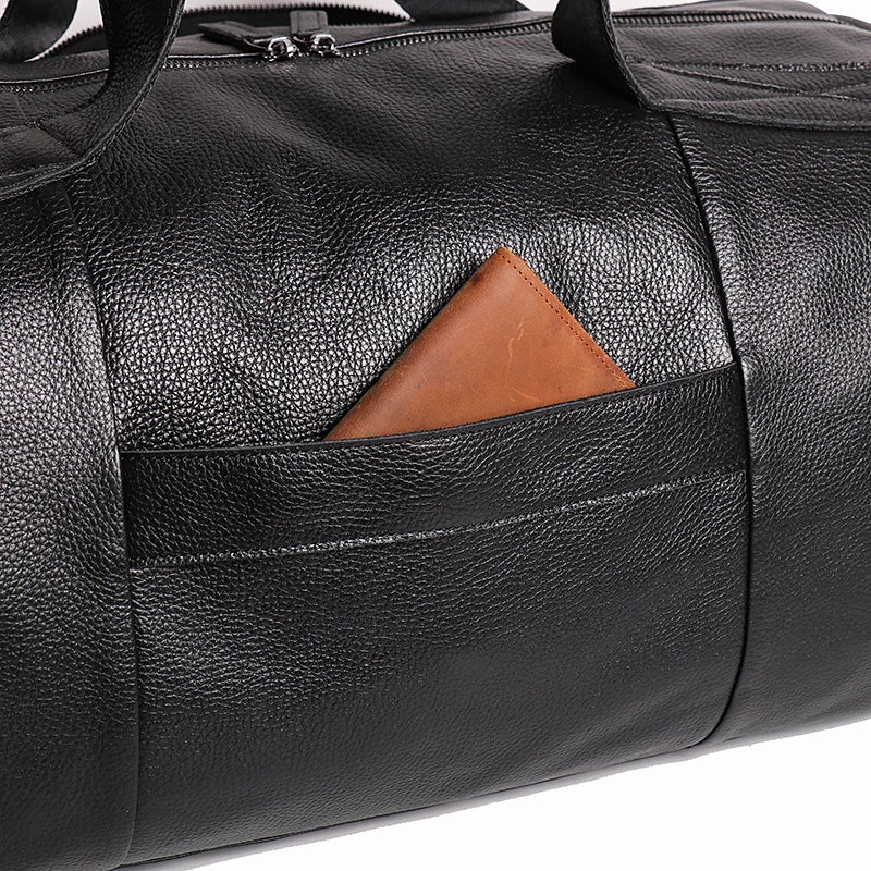 Men's Genuine Leather Handheld Bag, - Ghoddosh