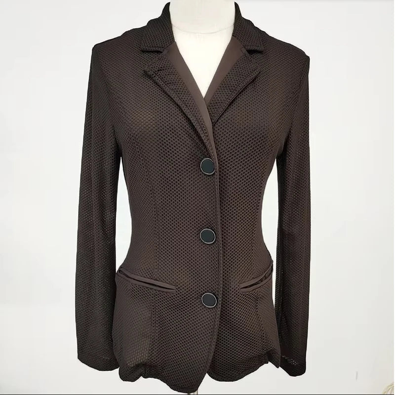 Woman  Breathable Mesh Hole Equestrian / Horse Riding  Jacket