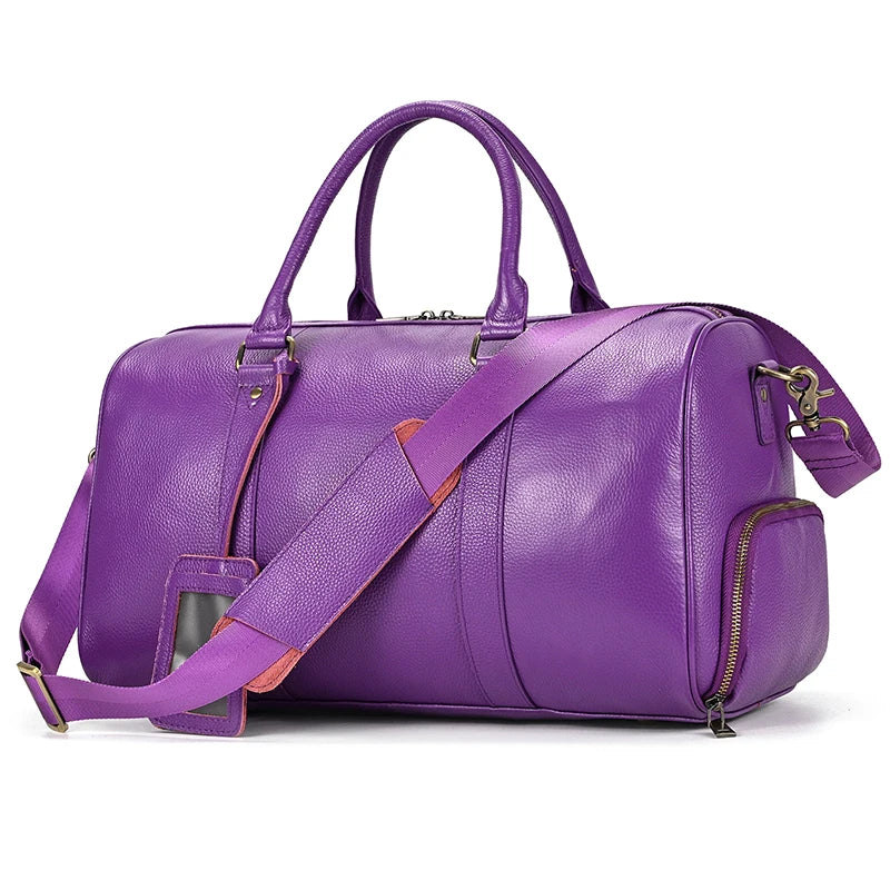 Luxury Genuine cow Leather Equipment Travel Bag - Ghoddosh 