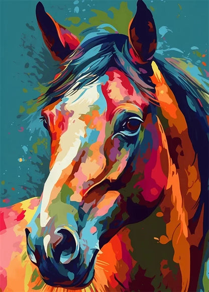 Horse Beautiful Posters and Prints Abstract Canvas Decoration