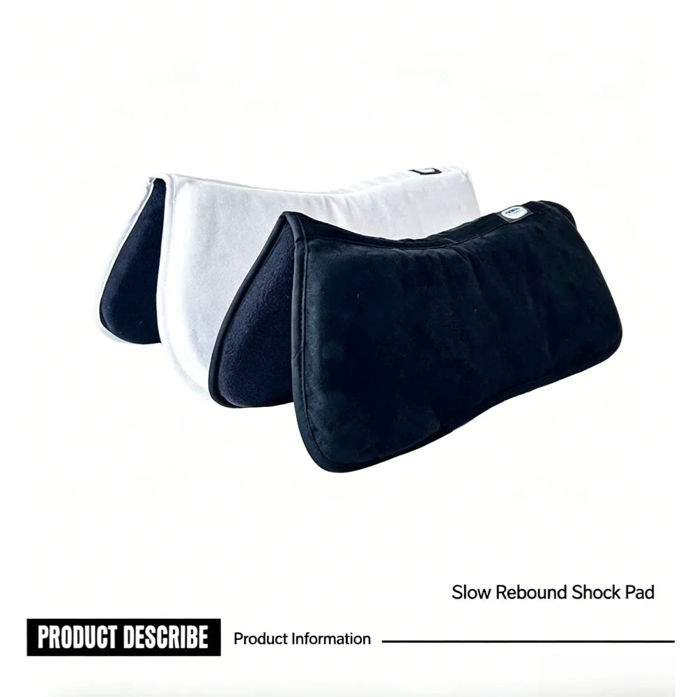 Memory Foam Half Pad for Horses – Shock-Absorbing Suede Saddle Cushion for Pressure Relief @ ghoddosh.com