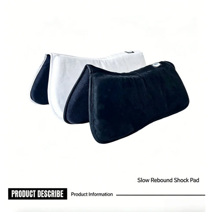 Memory Foam Half Pad for Horses – Shock-Absorbing Suede Saddle Cushion for Pressure Relief @ ghoddosh.com