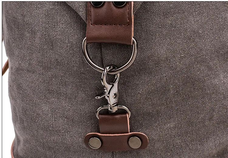 Men PU Leather Outdoor Luggage  Bag Large Capacity Shoulder Equestrian bag . Ghoddosh