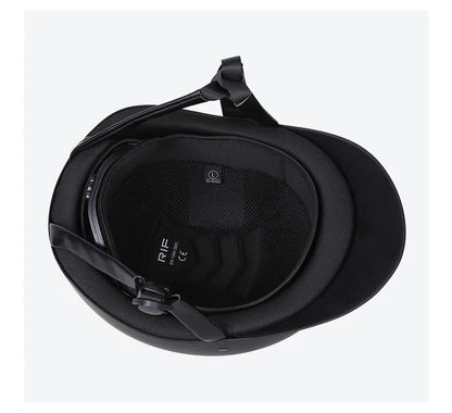 Diamond-Encrusted large brim equestrian helmet  / Adjustable riding cap