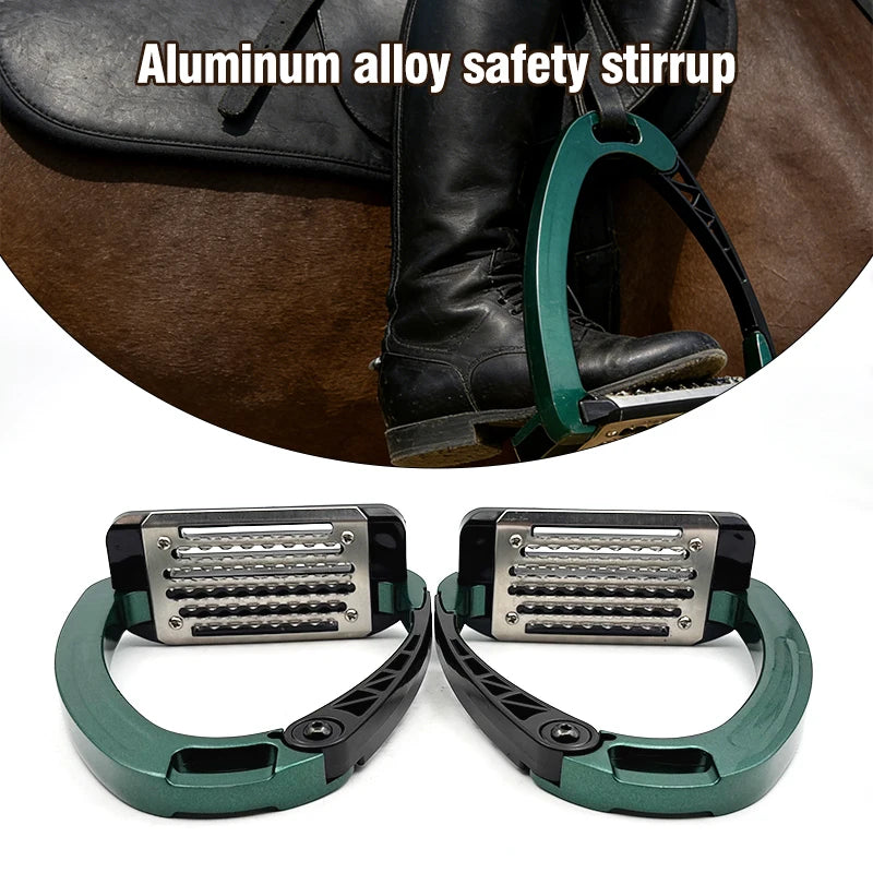 Aluminum Alloy Safety Stirrups | Anti-Slip Shock-Absorbing Equestrian Pedals @ Ghoddosh.com