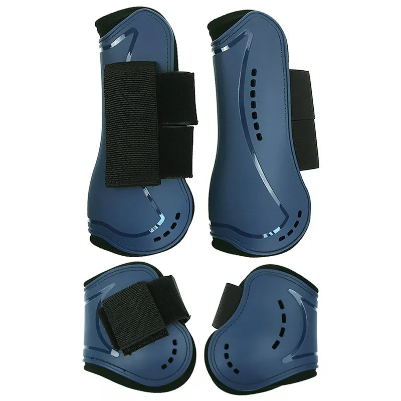 Adjustable PU-Neoprene Horse Splint Boots – Shock-Absorbing Leg Guards for Training & Jumping .Ghoddosh

