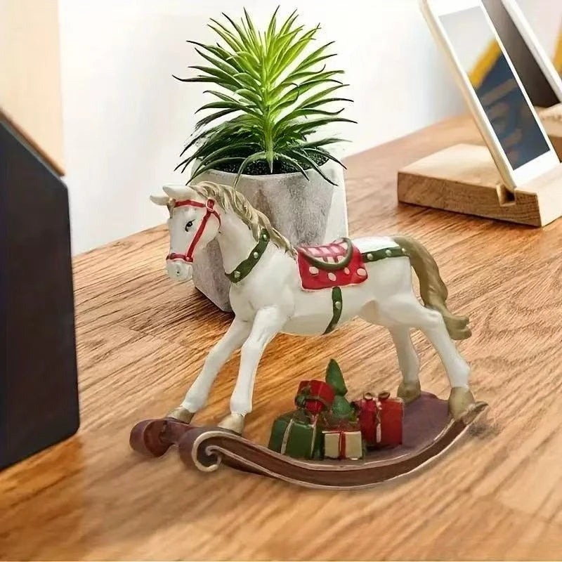 New Christmas Tree Accessories - Red Resin Retro Painted Trojan Horse  Ornaments @ghoddosh.com