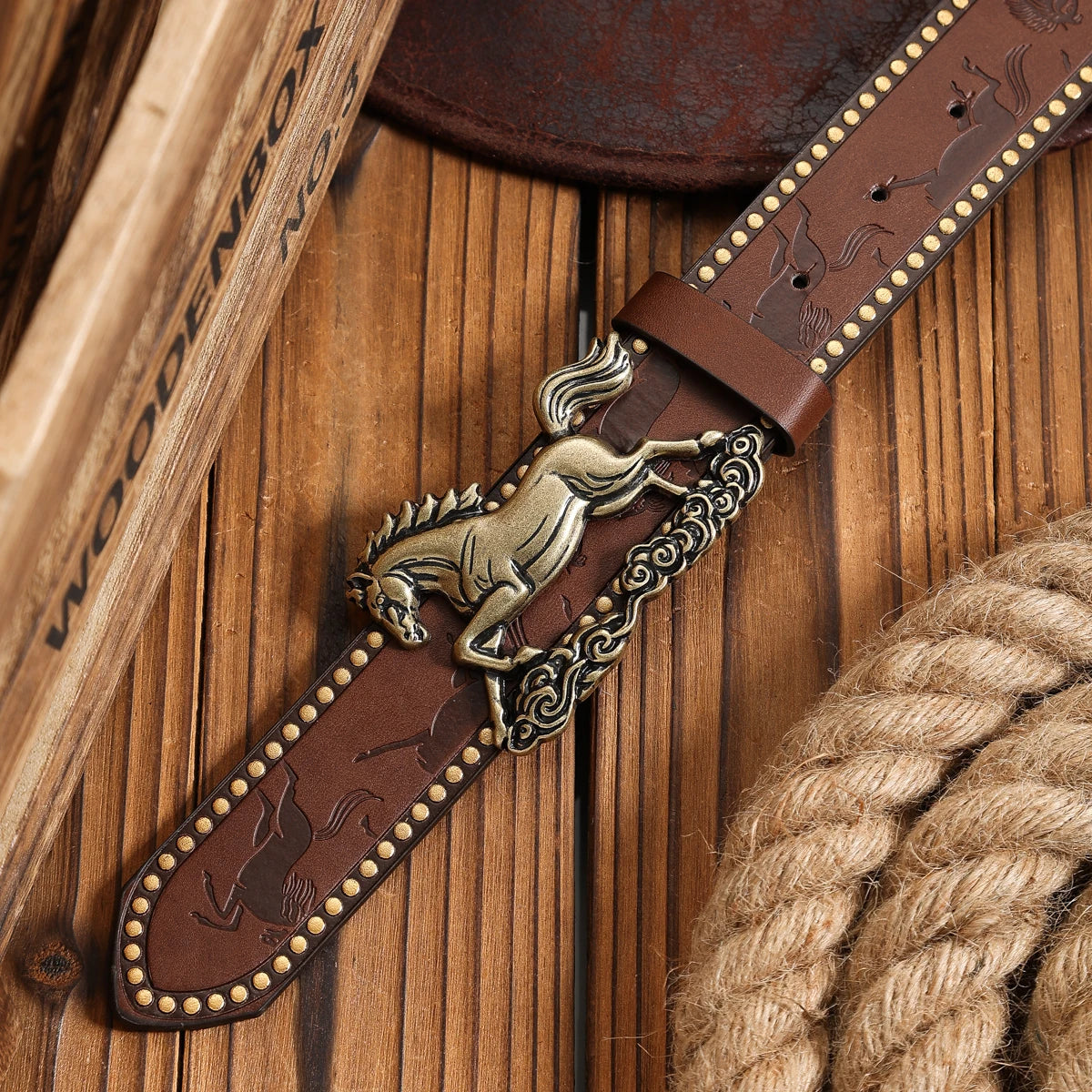 Unisex Vintage Casual PU Belt @ ghoddosh.com