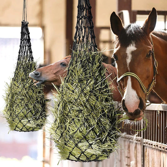 Durable Slow Feed Haylage Net – Small-Holed Hay Feeder Bag for Horses

