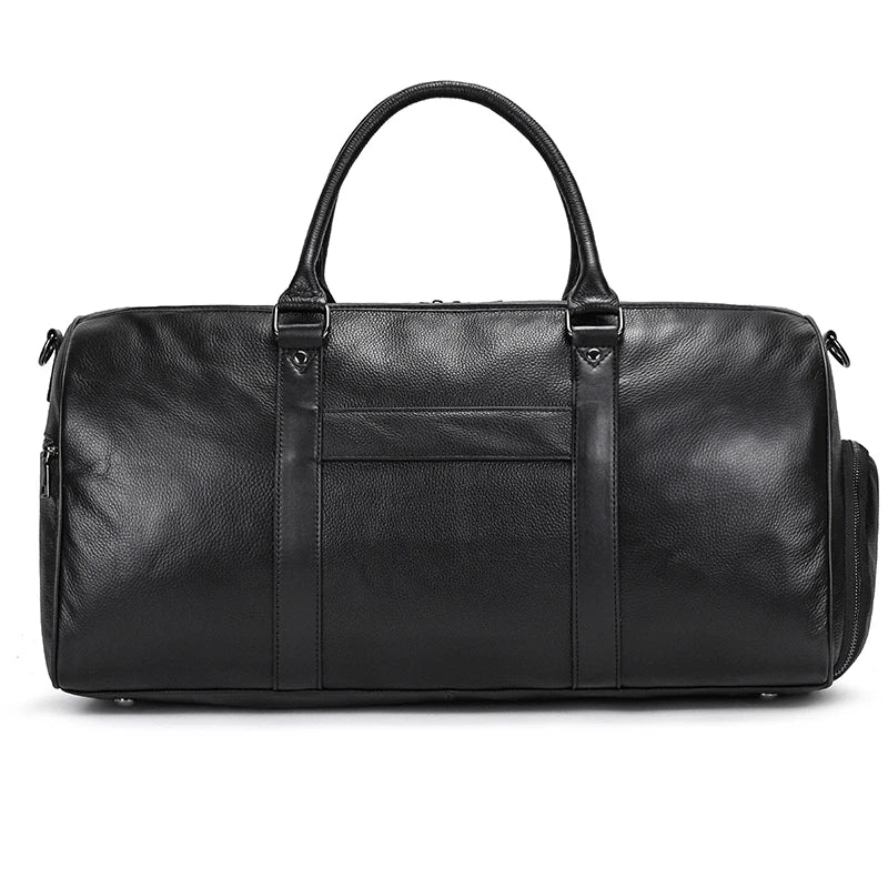 Luxury Genuine cow Leather Equipment Travel Bag - Ghoddosh 