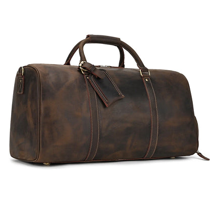 Luxury Genuine cow Leather Equipment Travel Bag - Ghoddosh 