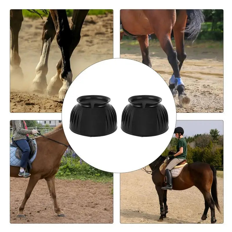 Rubber Bell  Horse Boots   2pcs Soft Equine Protective Boots - Ghoddosh