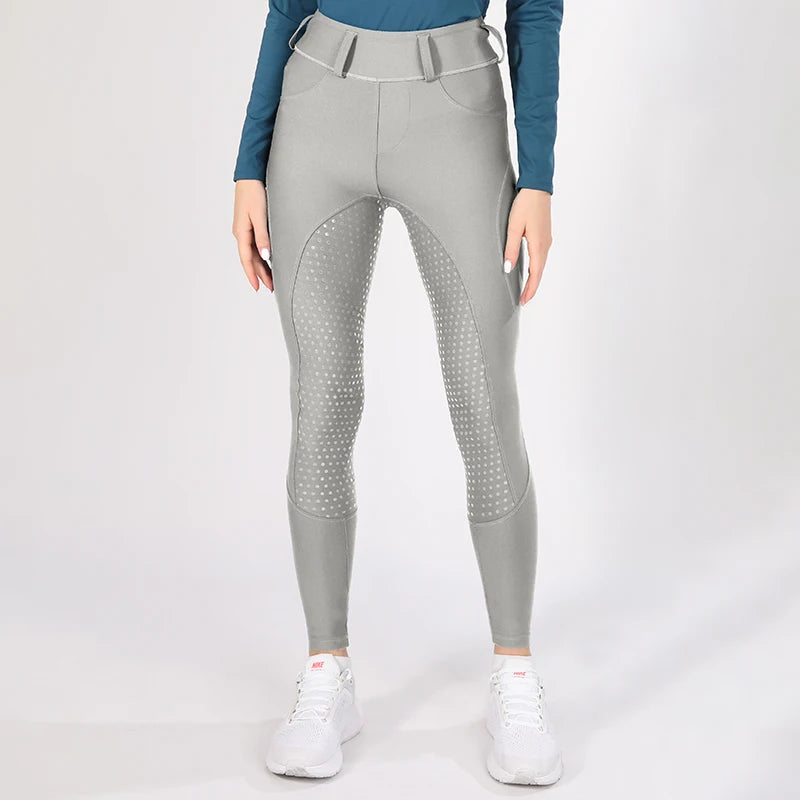 Horse Riding Pants  Women Equestrian  Full Seat Silicone Breeches - Ghoddosh