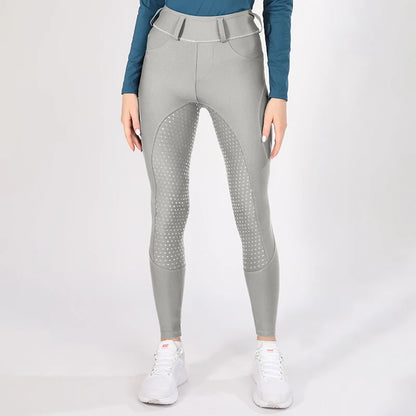 Horse Riding Pants  Women Equestrian  Full Seat Silicone Breeches - Ghoddosh