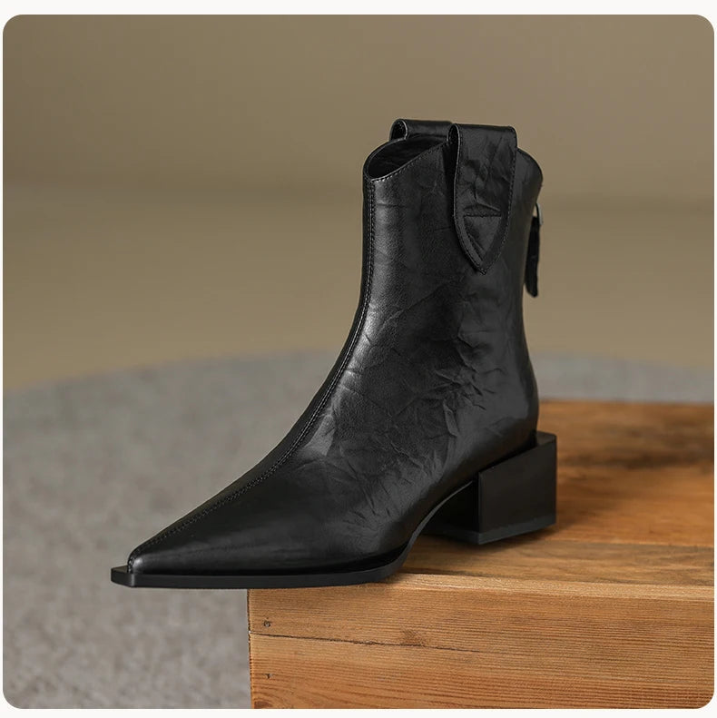 2025 Pointed Toe Women Western Cowgirl Boots - Ghoddosh