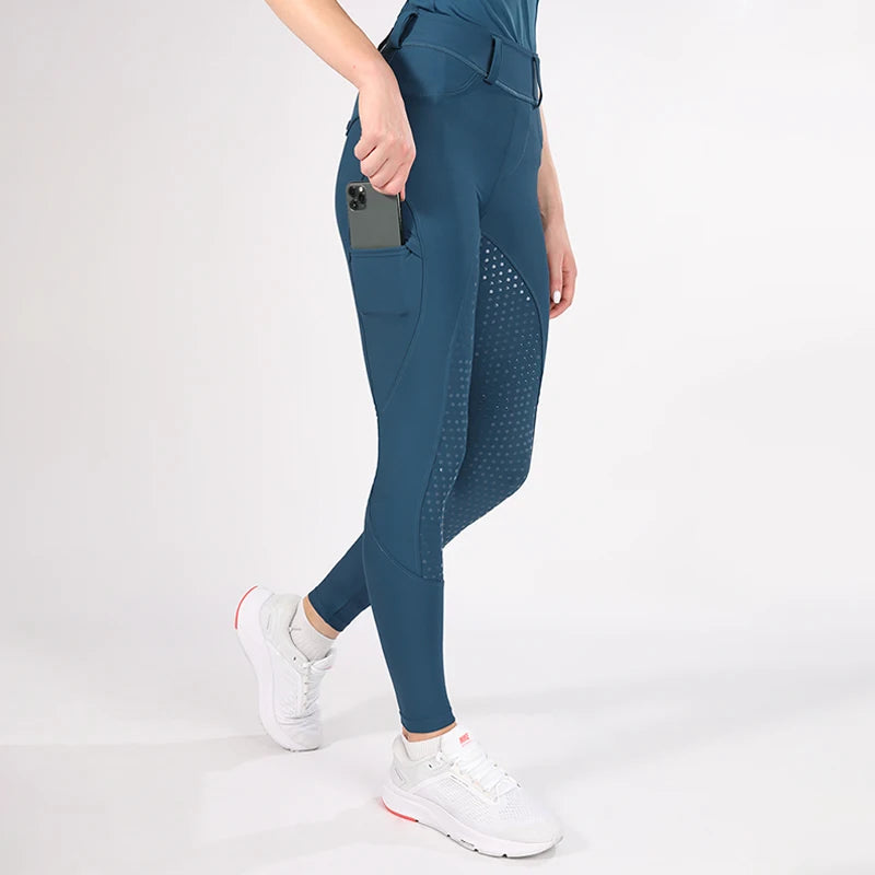 Horse Riding Pants  Women Equestrian  Full Seat Silicone Breeches - Ghoddosh