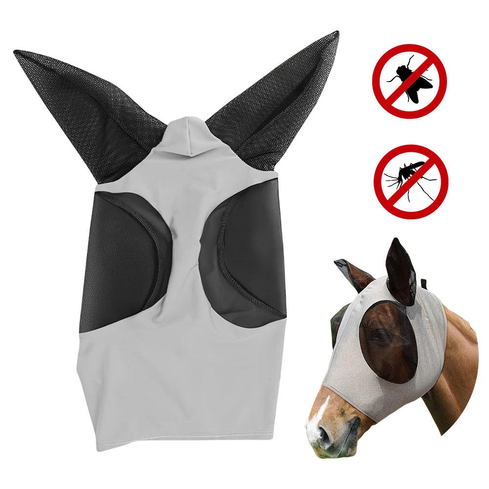 details of Anti-Mosquito Horse Full Face Protection /  Anti-Worms Mesh Mask with Nasal Cover @ ghoddosh.com