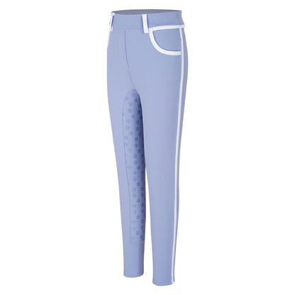 Girls Full Seat Equestrian Leggings  Non-Slip Horse Riding Pants with Pockets @ ghoddosh.com