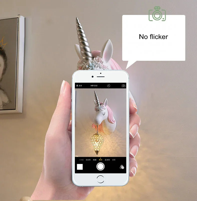 Modern Unicorn Wall Mounted Light – Creative Children's Bedroom Décor & Bedside Reading Sconce @ ghoddosh.com