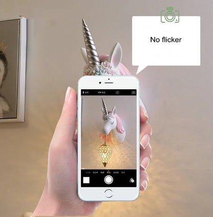 Modern Unicorn Wall Mounted Light – Creative Children's Bedroom Décor & Bedside Reading Sconce @ ghoddosh.com