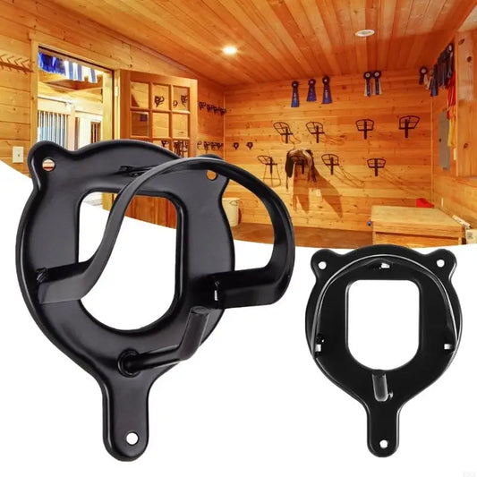 Horse Bridle Rack Stable Metal Halter Holder Hooks  / Portable Bridle Holder