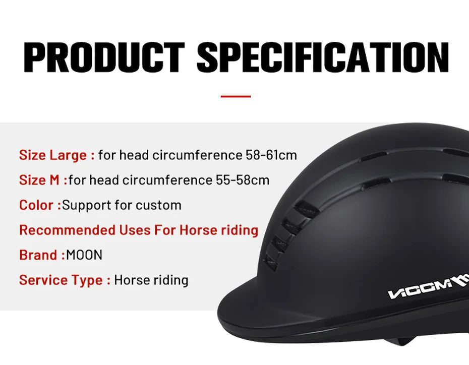 Horse Riding Helmet , Breathable , Durable Safety  , Half Cover Horse Rider  Helmets For Men & Women - Ghoddosh