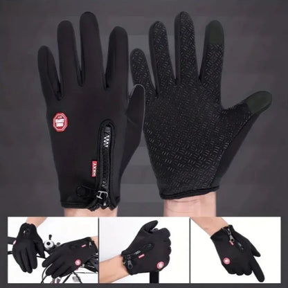 Riding Waterproof  Winter Gloves For Men /  Mobile friendly and sensitive touch screen