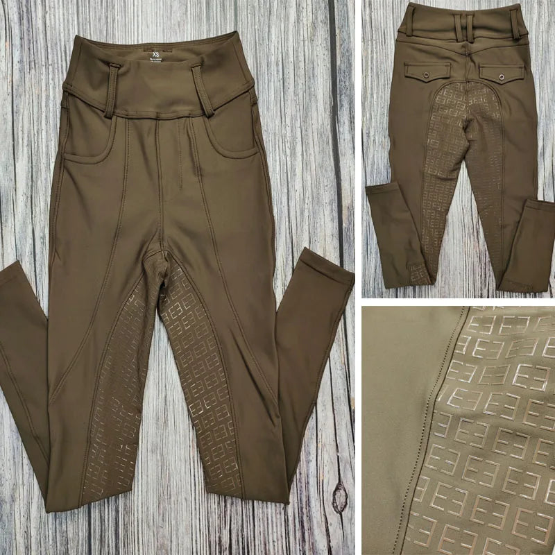 Western Full Seat  Horse Riding Tights with Pocket  - Ghoddosh