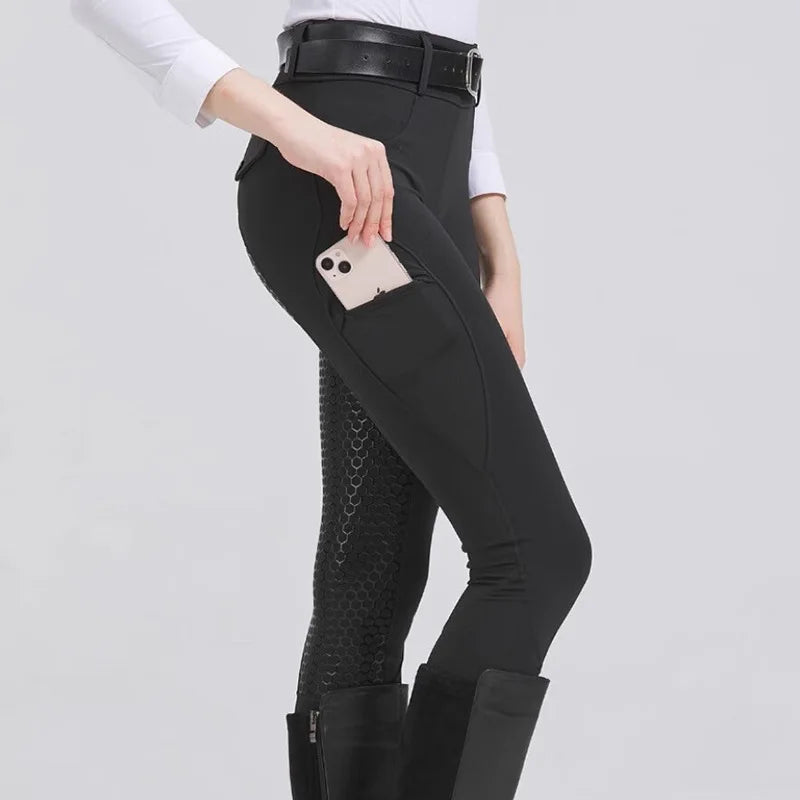 Equestrian Pants for Men & Women   Silicone High Elasticity Riding Pants - Ghoddosh