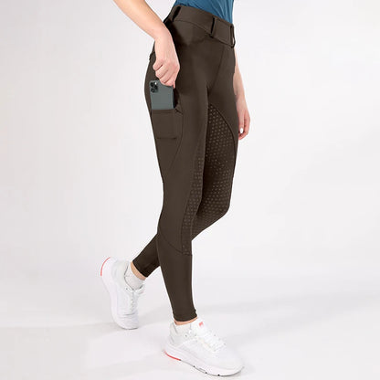 Horse Riding Pants  Women Equestrian  Full Seat Silicone Breeches - Ghoddosh