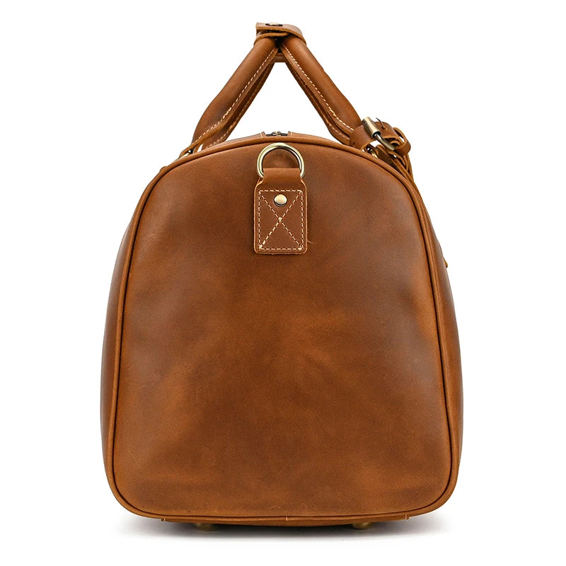 Luxury Genuine cow Leather Equipment Travel Bag - Ghoddosh 