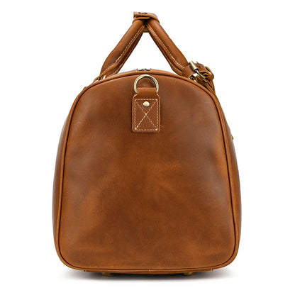 Luxury Genuine cow Leather Equipment Travel Bag - Ghoddosh 