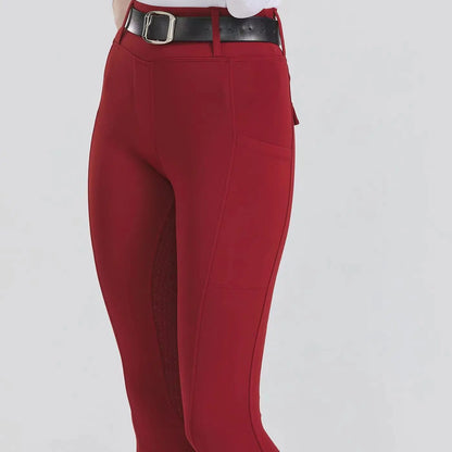 Women's Knee-Patch Breeches Equestrian  Pants . Ghoddosh 