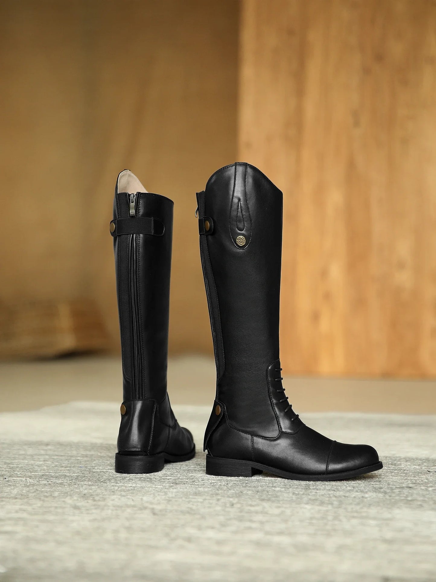Equestrian  Non-Slip - Plush Inside Horse Riding  Leather  Boots  ghoddosh.com