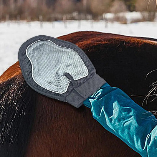 Horse Massage Silicone Gloves / Horse Bathing  Massage Scrubber . Ghoddosh