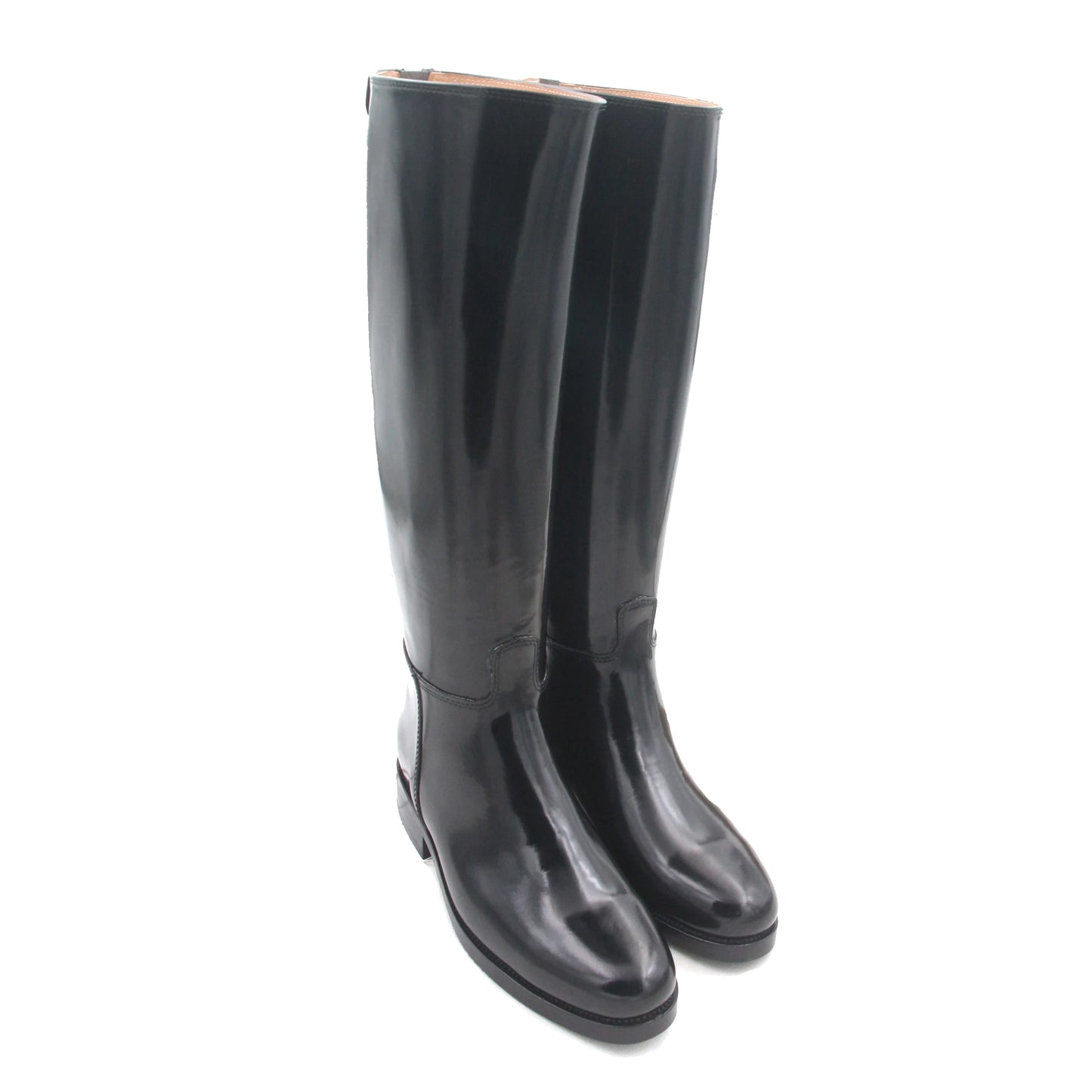 Equestrian / Horse Riding Unisex Boots / Back Zipper / Bright Cow Leather Lining Dressage
