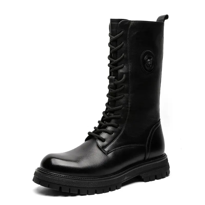 Trendy Thi   Long  Boots - Knee High Leather Boots For Him  @ ghoddsh.com