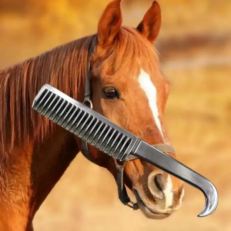 Horse Thickened Tooth Grooming Metal Comb - Ghoddosh