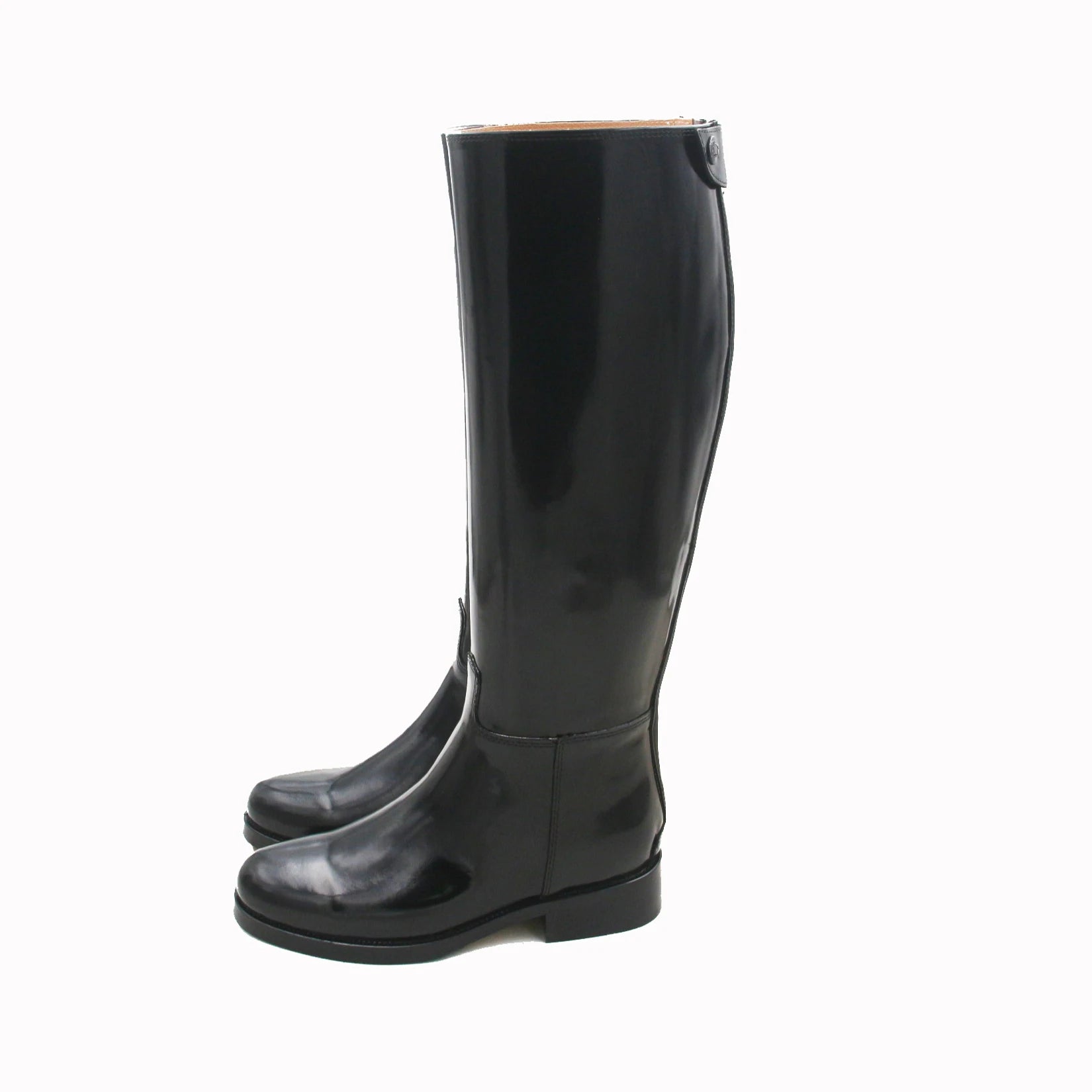 Equestrian / Horse Riding Unisex Boots / Back Zipper / Bright Cow Leather Lining Dressage