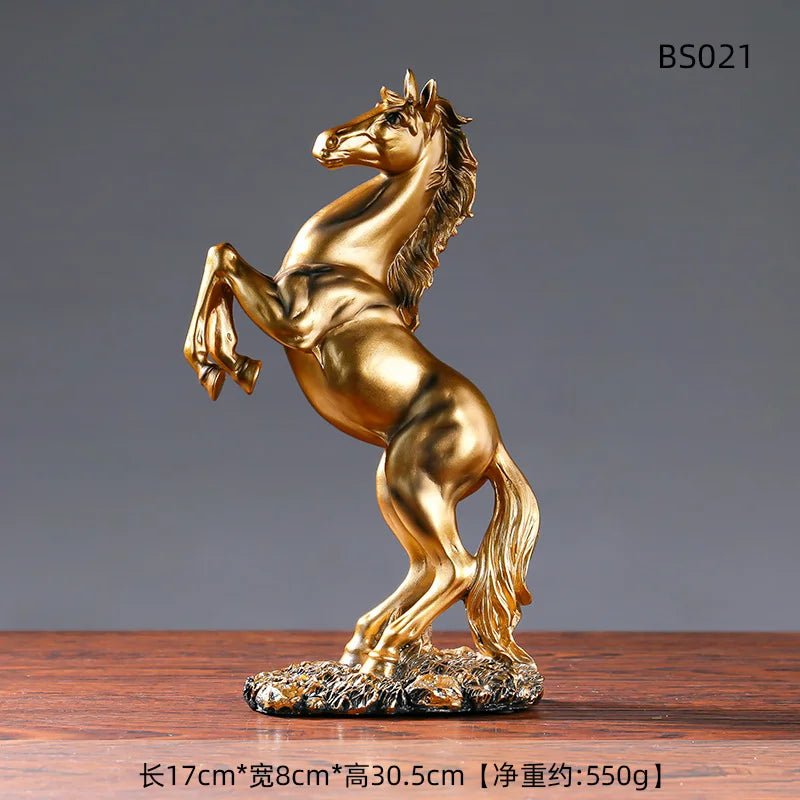 European Style Home Resin Horse Statue, Horsey Decoration @ghoddosh.com