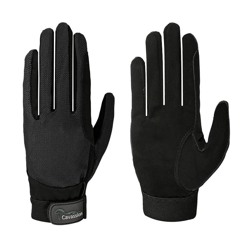 Child Spandex fabric  riding horse  gloves . Ghoddosh